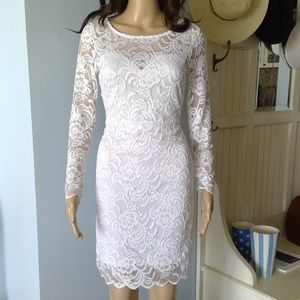 White lace dress
